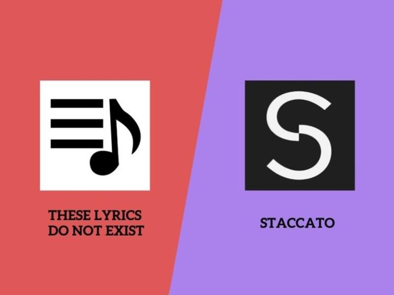 These Lyrics Do Not Exist vs Staccato Image
