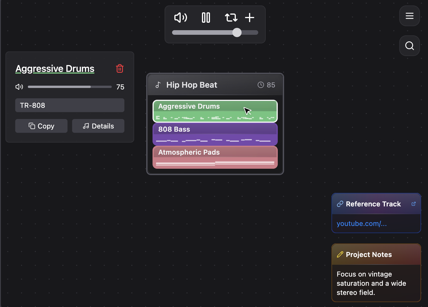 Cai Audio - AI MIDI Canvas