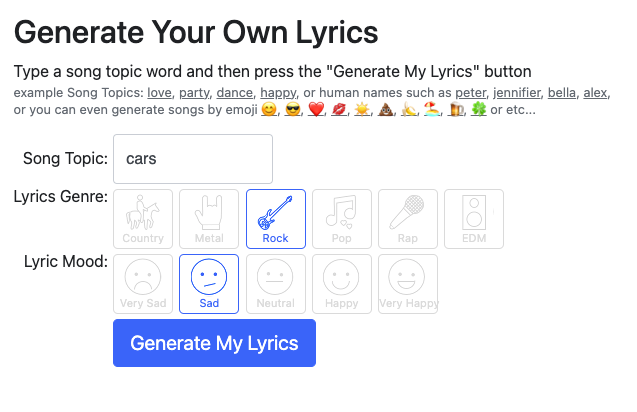 These Lyrics Do Not Exist Main